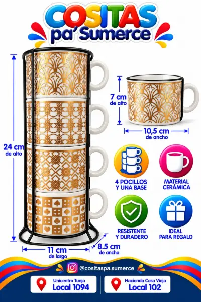Pocillo chocolatero Árabe